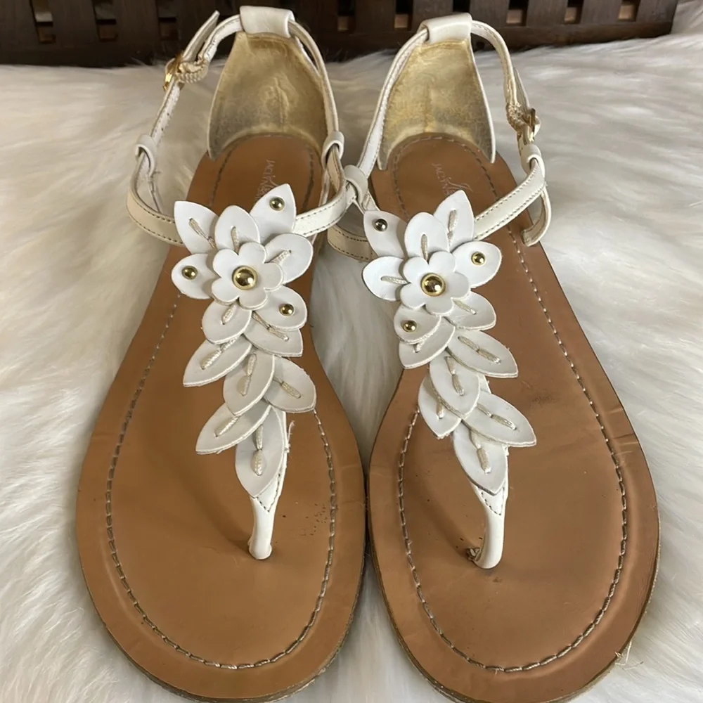 Women’s flower Thong sandals 9 1/2